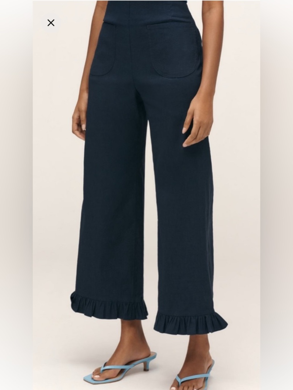 NWT Maeve Colette Navy Ruffle Hem Pants 32T